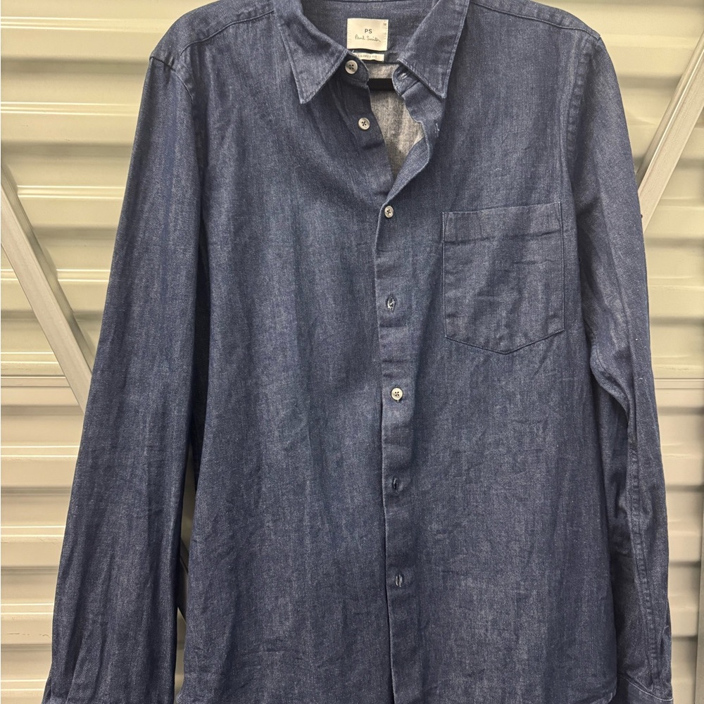 Paul Smith Dark Blue Casual Button Down Shirt